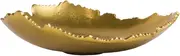Golden Allure Gilded Torn Decorative Centerpiece Bowl in Antique Finish 12 Inches