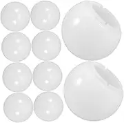 GARVALON Modern Plastic Lamp Shade Covers 10pcs Half Ball Shape Light Fixture Replacement Led Bulb Shades