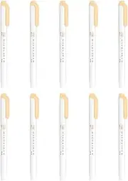 Zebra B-WKT7-MHOR Highlighter, Mild Honey Orange, 10 Count
