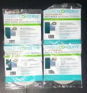 Lot of 4 Simply Conserve Self Stick Weatherstrip Adhesive Foam Tape