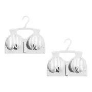 2Pcs Underwear Drying Rack Bra Display Hangers Portable Organizer Stackable