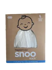 SNOO Happiest Baby Sleep Sack Swaddle Wrap Ivory Large 4-6 Months 18-26 lbs New