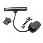 Lamp Light Black Flexible 9 LEDs Clip-On Orchestra Music Stand With Adapter