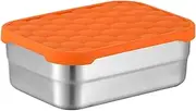 Lunch Box for Kids, Leak-Proof Kids Snack Box, Stainless Steel Lunch Box, Sealed and Leakproof Snack Pack Containers with Silicone Lid, Household Food Box for, Family, Friends