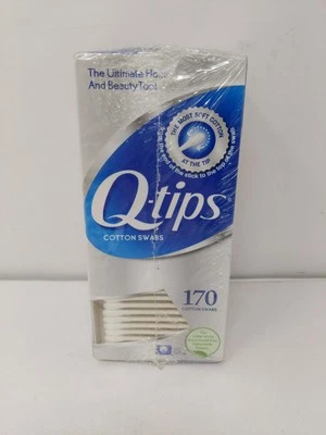 Q-tips Precision Tips Cotton Swabs 170 EA - Buy Packs and Save (Pack of 3)