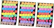 TEHAUX 3 Boxes of 50pcs Hexagon Shape Chalks Dustless Portable Teaching Chalks for Art Parties