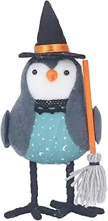 Fabric Standing Bird Decoration, Table Fabric Bird Ornament Grab A Broom Stable Base Cute Fabric Standing Bird Figurine Decoration
