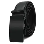 Belts Automatic Buckle Cowhide Leather Business Belt Black