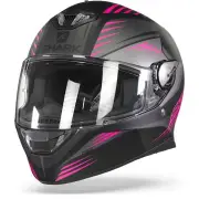 Skwal 2 Hallder Mat Black Anthracite Purple KAV Full Face Helmet