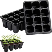 WizeFolk Pack of 10 Seedling Trays for Cultivation, 120 Hole Pits for Sowing, Seed Trays, Seed Germination Tray, Seed Starter Tray, Seedling Tray, Planting Tray