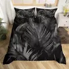 Comforter Cover Set Full Men Boys Peacock Feather Decor Bedding Set for Adult