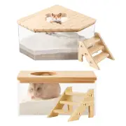 Hamster Sand Bath Box Container Large Capacity Pet Hamsters Bath Box