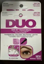 Ardell Duo Quick-Set Striplash Adhesive Dark Tone, Latex-Free, Lot Of 2
