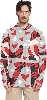 [Caihoyu] Men Hoodie UV Protection Long Sleeve Sun Shirt UPF 50+ Quick Dry for Men Hoodie