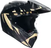 AGV AX9 Carbon Steppa, adventure helmet , color: Matt Dark Grey/Grey/Beige , size: XXL