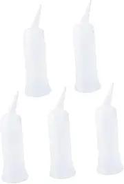 FOMIYES 5pcs Empty Applicator Bottles for Hair Large Size Scale Shampoo Bottles for Tinting Treatment