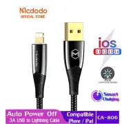 Mcdodo USB To iPhone Auto Disconnect Charger Fast Charging Cable Data Cord iPad