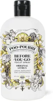 Poo-Pourri Before-You-Go Toilet Spray, Original Citrus, Refill Bottle 16 Fl Oz -