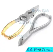 Set of 2 Toe Nail Moon Shape Clipper & Cantilever Half Gold Nail Cutters BTS-294