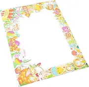 Milisten Happy Easter Party Photo Prop Adorable Bunny Chick Design DIY Handheld Photo Booth Props Fun Easter Decorative Frame for Celebrations and Favors
