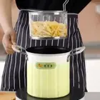 Splash-proof Frying Pan Oil-saving Fryer Pot Deep Fryer Pot Fried Chicken Shop