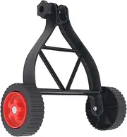 Adjustable Support Wheels Auxiliary Wheels, String Trimmer Support Wheel Attachment, Plastic and Nylon Universal Height Adjustable Portable String Trimmer Wheel for Weed