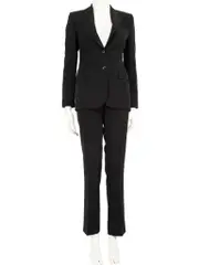 Black Wool Blazer & Trouser Set