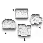 Mean girls Cookie Cutter and Embosser Stamp Fondant Set High Quality