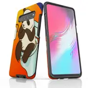 For Samsung Galaxy S10 5G Case Armour Cover, Panda's Toilet