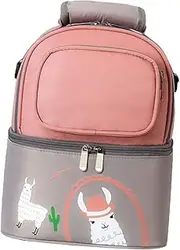 IWOWHERO Insulated Breastmilk Cooler Bag for Moms Multi-Functional Diaper Backpack Large Capacity Travel-Friendly Design Grey