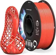 ABS Filament 1.75mm 3D Printer Filament 1kg Spool Tangle-Free High Resilience Elastic Dimensional Accuracy +/- 0.02mm Fits for Most FDM 3D Printers Easy to Use,One Size,Red