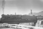 Pennsylvania Railroad 8715 steam engine Tyrone Pennsylvania Train Old Photo