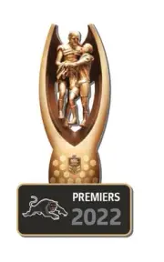 Penrith Panthers 2022 NRL Premiers 3D Trophy Pin