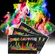 (12 Pack) Magic Color Changing Fire Packets for Fire Pit Bonfire Rainbow Flames