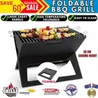 Portable BBQ Steel Grill Foldable Fire Pit Outdoor Camping Charcoal BBQ Heat NEW