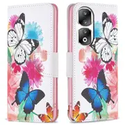 Pu Leather Flip Folio Case For Honor 90 Pro, Pattern Printing Wallet Stand Phone Cover