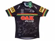 Signed 2023 Penrith Panthers NRL Premiers Jersey - Proof COA