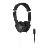 Kensington USB-C Wired On-Ear Hi-Fi Headphones/Headset For Laptop/Notebook Black