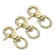Lobster Clasp Keychains, 3Pcs 10mm Round Clasps Swivel Trigger Snap Hook
