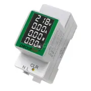 AC 300V 100A Din Rail Power Energy Meter Kwh Meter Wattmeter Ammeter Voltmeter