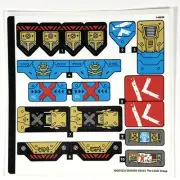LEGO STICKER SHEET 71775 Ninjago Nya's Samurai X MECH Decals Crystalized