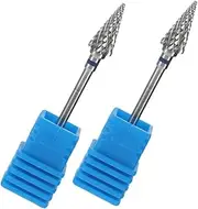 Healvian 2pcs Nail Polish Tool Manicure Supplies Grinding Head Nail Bit Grinding Head Tools Manicure Grinding Head Nail File Drill Cuticle Drill Bits for Manicure Cuticle Tools