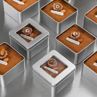 在飛比找蝦皮購物優惠-提拉米蘇鐵盒 開窗鐵盒 蛋糕包裝盒 慕斯小盒子 甜品罐 馬口