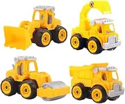 WESIEVYA 4pcs Toy Car Model Trucks Simulation Truck Toy Engineering Car Toy Car Toy Vehicle Take Apart Truck Construction Trucks for Truck Model Children's Toys Auto Toy