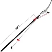 Professional Pole Saws for Tree Trimming with 35 mm Cutting Capacity, Telescopic Saw & Lopper with Extractable Telescopic Pole, 5.4M/18FT Extendable Gardening Tool without Ladder