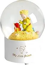The Little Prince and The Fox Rose Music Box Crystal Ball Snow Globe Birthday and Valentine's Day