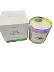Less Is More, Rainbow, Fluorite, Crystal, Manifestation, Candle, 14oz