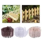 Miniature Fairy Garden Fence Outdoor Wooden Picket Fence 90x5cm for DIY Flower