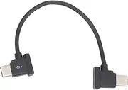 15cm Remote Controller Data Cable Type C to Type C Mavic Air 2 Mini 2 Drone Adapter Environmental PVC Easy Storage Black 1 Pack
