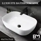 Vanity Ceramic Basin Bathroom Toilet Barth Hand Wash Bowl Sink Counter Top White